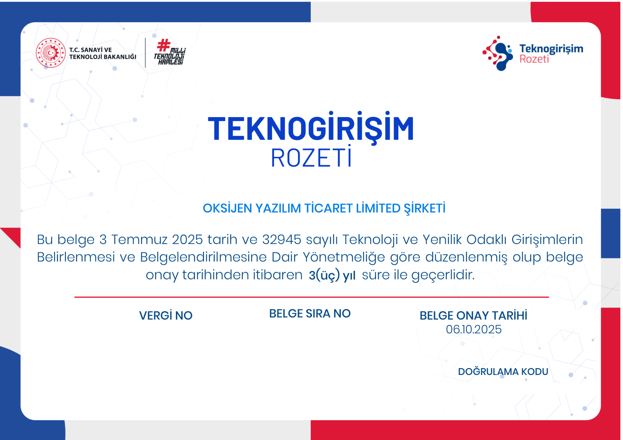 Teknogirişim Rozeti